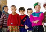Kinnauri children at an Anganwadi in the village of
Rakksham, Sangla
